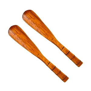  2 Stück hoher Schuhlöffel für Senioren langer Griff Holz Schuhlöffel Senioren - Bild 1 von 12