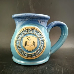 Deneen Pottery Shining Light Coffee Mug Blue And Turquoise USA, Selling OBO - Picture 1 of 6