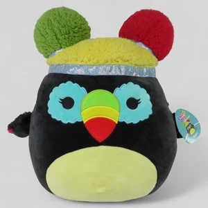 Juguete de peluche suave Balni the Toucan Squishmallows KellyToy 2022 #56 Squish-Doos 14" - Imagen 1 de 18