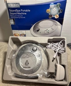 Homedics SoundSpa Portable Sound Machine With 6 Nature Sounds & Adapter SS2000 - Picture 1 of 11