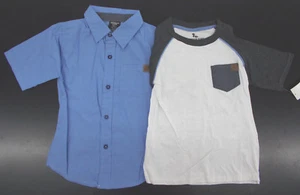 Boys American Hawk Button-Up & T-Shirt 2PC. Set Sizes 4 - 7 - Picture 1 of 6
