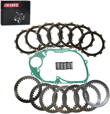 Complete Clutch Plates Kit & Cover Gasket for Yamaha V Star 650 XVS650 1998-2016 Foto 1 de 4