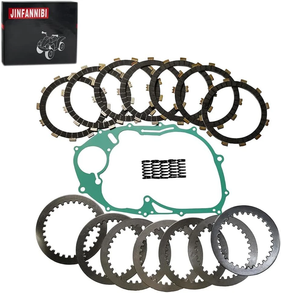 Complete Clutch Plates Kit & Cover Gasket for Yamaha V Star 650 XVS650 1998-2016 Foto 1 de 4