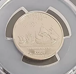 2000 S Washington PCGS PR69DCAM VIRGINIA Jamestown 1607-2007 Quadricentennial - Picture 1 of 9