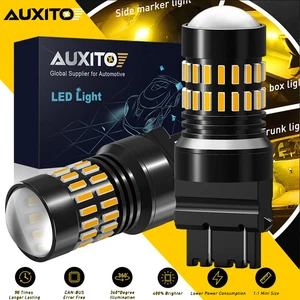 2X 3157 3156 4157 4057 LED Yellow Amber Turn Signal Blinker Corner Light bulb AU - Picture 1 of 10