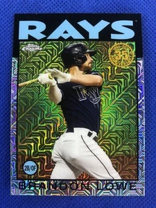 2021 #86BC-71 Brandon Lowe Topps Chrome 1986 35th Anniversary Mojo Refractor - Picture 1 of 2