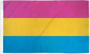 Pansexual Flag 3x5ft LGBTQIA Pan Pride Pansexual Pride Flag 3'x5' Pan Flag - Picture 1 of 1