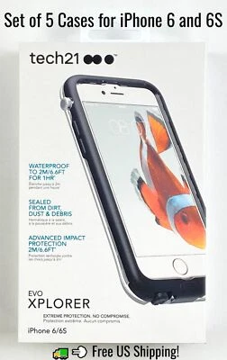 Tech21 Case Waterproof EVO Xplorer for iPhone 6 and 6S Set of 5 - Image 1 of 4