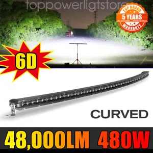 OSRAM 50Inch Curved Led Light Bar Spot Flood Combo Driving Offroad Truck SUV ATV - Picture 1 of 11