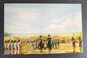 Surrender of British at Yorktown by General Cornwallis in 1781 Postcard - Picture 1 of 2