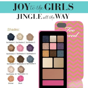 Sephora Exclusive TOO FACED Jingle all the Way Eyes & Face Palette+iPhone 5 Case - Picture 1 of 6