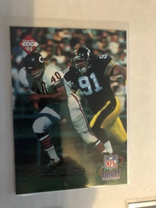 1995 Collectors Edge Time Warp Gale Sayers / Kevin Greene 04310/10000 - Foto 1 di 2