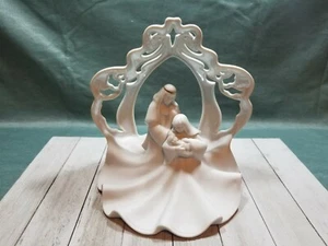 2002 Enesco Spirituelle Evening Star Light Up Holy Family Figurine Nativity - Picture 1 of 7