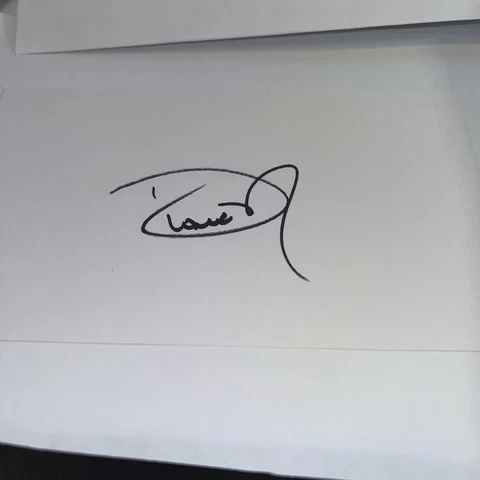 Dionne Warwick Legendary Singer Signed 3x5 Index Card Cover