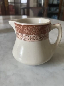 VTG McNicol China Restaurant Ware Niagara 1930’s - 1950 Creamer in Burnished Red - Picture 1 of 6
