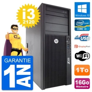 PC Tour HP WorkStation Z220 Intel i3-3220 RAM 16Go Disque 1To Windows 10 Wifi - Photo 1/9
