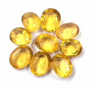 100 Ct Brasiliano Giallo Citrino Certificato EGL Gemma Sciolta Taglio Ovale Lotto 4SUH - Foto 1 di 9