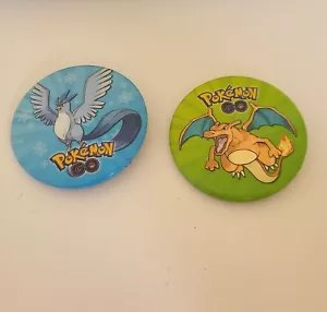 Pokemon Go Button Pins Set Of 2 - Picture 1 of 2