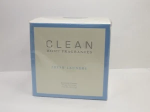 CLEAN HOME FRAGRANCES FRESH LAUNDRY SCENTED CANDLE 7.5 OZ BOXED - Picture 1 of 4