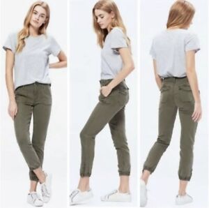 PAIGE Jeans Mayslie Joggers in Vintage Ivy Green Size 29
