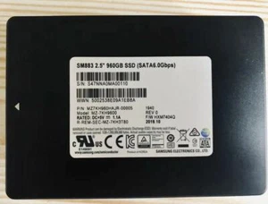 Samsung SM883 960GB SSD 2.5" SATA III 6Gbps MZ7KH960HAJR-00005. - Picture 1 of 2
