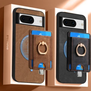 For Google Pixel 8 7 Pro 8 7 7A Magnetic Leather Card Holder Magsafe Case Cover - Bild 1 von 23
