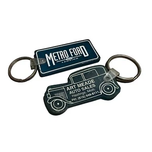 Llavero de concesionario de colección Metro Ford Lansing Michigan llavero anillo arte meade automático - Imagen 1 de 6