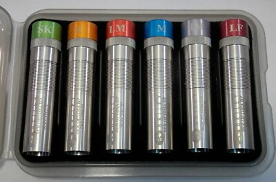 JUEGO DE 6 TUBOS OBTURADORES BRILEY SPECTRUM BERETTA OPTIMA HP CON ESTUCHE ARCILLAS DEPORTIVAS Foto 1 de 4