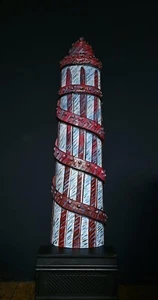 Vintage Theatre Film Prop Light Up Helter Skelter Wall Hanging Fairground Statue - Picture 1 of 14