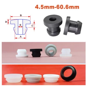 Passacavi Cablaggio Gomma Silicone Passacavo Aperto Proteggi Boccole 4,5mm-60,6mm - Foto 1 di 62
