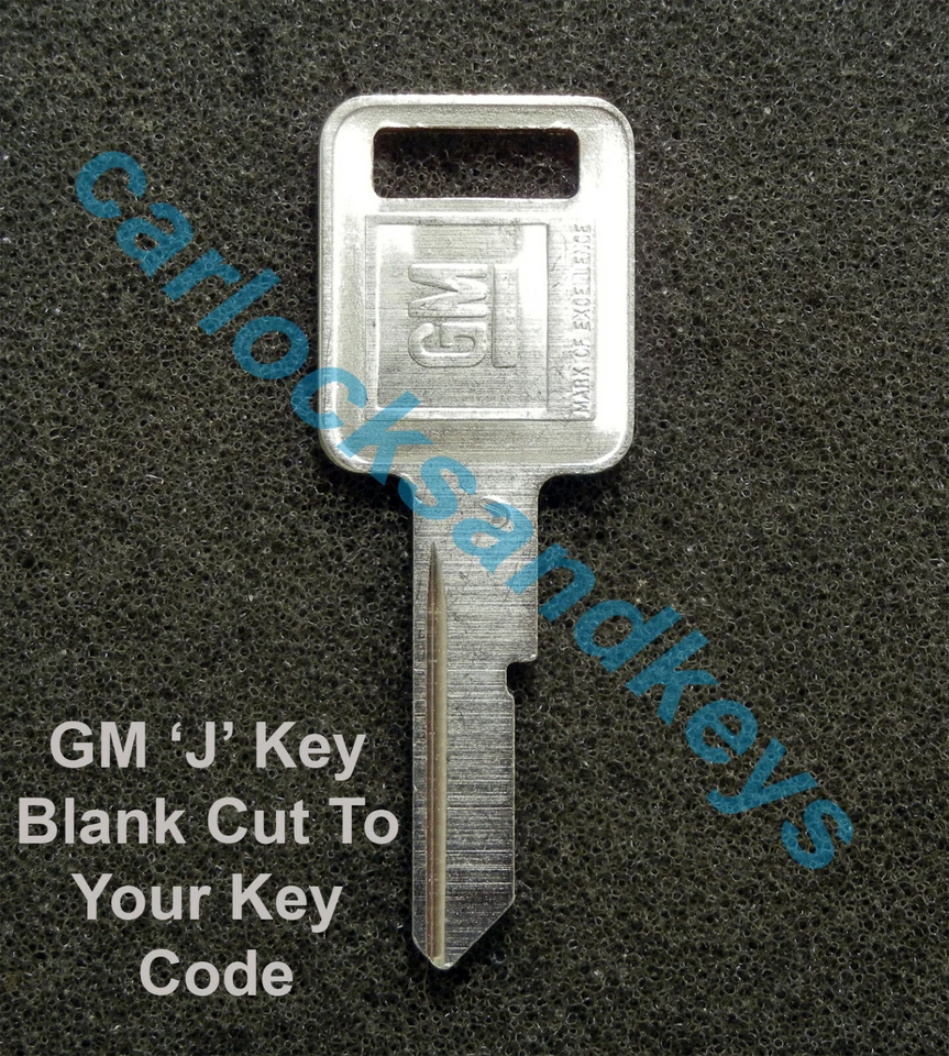 1974, 1978, 1982 Buick Electra OEM GM 'J' Key Blank Cut To Your Key Code - Image 1 of 1