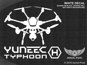 Yuneec Taifun H Fenster/Etui Aufkleber Aufkleber für Hexacopter UAV Drohne ST16 CGO3+ - Bild 1 von 11
