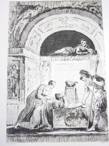 2/ GRAVURE FRAGONARD 1840 / LA MATRONE D'EPHESE - Picture 1 of 2