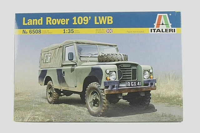 ITALERI 1:35 KIT AUTO MILITARE LAND ROVER 109 LWB LUNGHEZZA 12,5 CM     ART 6508 - Immagine 1 di 1