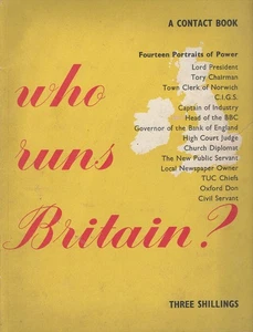 Contact Who Runs Britain Vintage Magazine September 1949 BBC Goverment Church - Picture 1 of 1