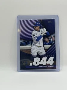 2025 Topps Series 2 OPS Leaders Francisco Lindor New York Mets - Picture 1 of 2