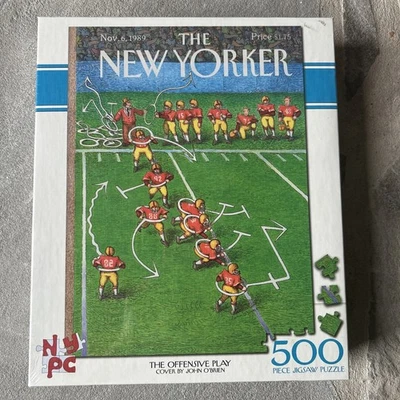 The New York Puzzle Co :500 Piece NEW “The Offensive Play” New Yorker SEALED - Image 1 of 4