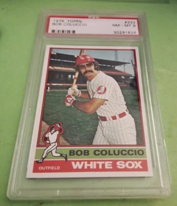 1976 Bob Coluccio Topps MLB Baseball Card #333 Chicago White Sox PSA 8 NM-MT - Picture 1 of 2