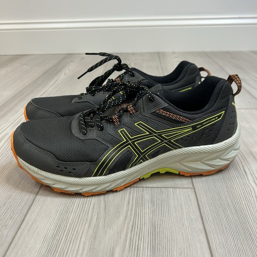 Scarpe da corsa sneakers Asics uomo taglia 10 Gel Venture 9 grigio nero arancione