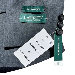 NWT Lauren Ralph Lauren Boys Youth Size 10R Gray Blazer - Picture 1 of 6
