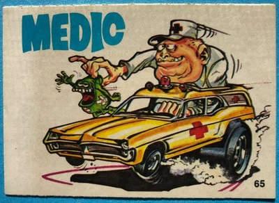 1973 Donruss Fabulous Odd Rods Stickers  Medic #65, Ex - Image 1 of 2