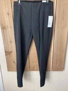 Slim Sation Heather Gray Stretch Pul On Ankle Pants Size M (8) NWT - Picture 1 of 2