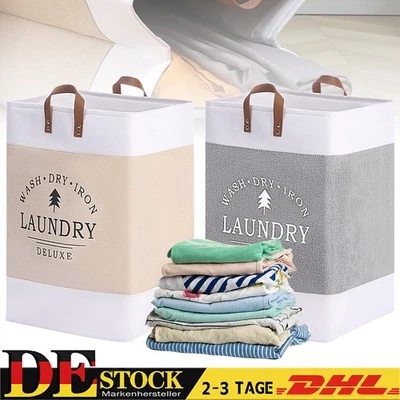 Wäschekorb Faltbar Faltbarer Einkaufskorb Platzsparend Stabil Leicht RZ4 - Bild 1 von 4