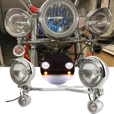 Barra de luz de passagem de ponto de seta de neblina para Yamaha V-Star XVS 1100 1300 650 950 - Imagem 1 de 4