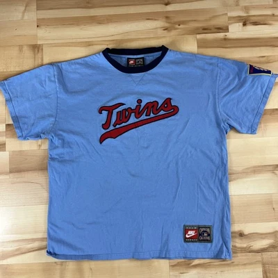 Camiseta de los Mellizos Minnesota para Hombres XL Azul Polvo Colección Nike x Cooperstown De Colección Foto 1 de 4