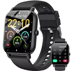 Smart Watch Men Women Fitness Tracker Blood Pressure Heart Rate Sport Watches UK - Picture 1 of 14