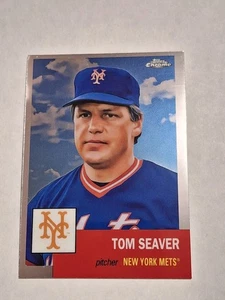 2022 TOM SEAVER TOPPS CHROME PLATINUM BASEBALL CARD #139 NY METS REDS WHITE SOX - Picture 1 of 2