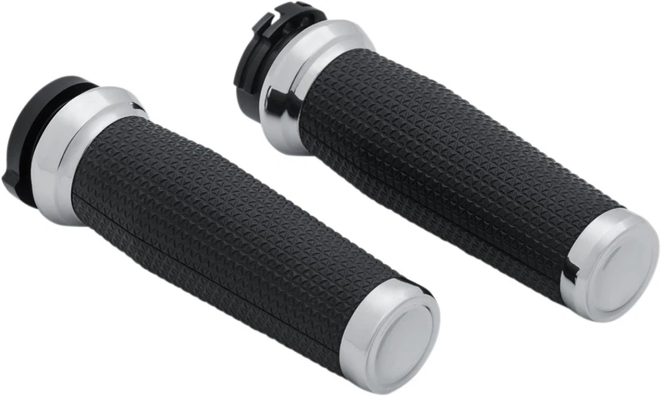 Empuñaduras de manillar trilladora de cable cromadas Kuryakyn (5940) Foto 1 de 1