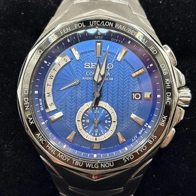 Reloj SEIKO SSG019 para Hombre - Colección Coutura - Radio Sync Solar Cronógrafo Foto 1 de 4