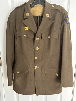 WWII US Army Air Force Enlisted Dress Jacket- 40R - Image 1 of 4